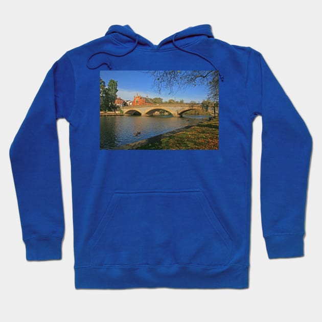 River Avon, Evesham Hoodie by RedHillDigital